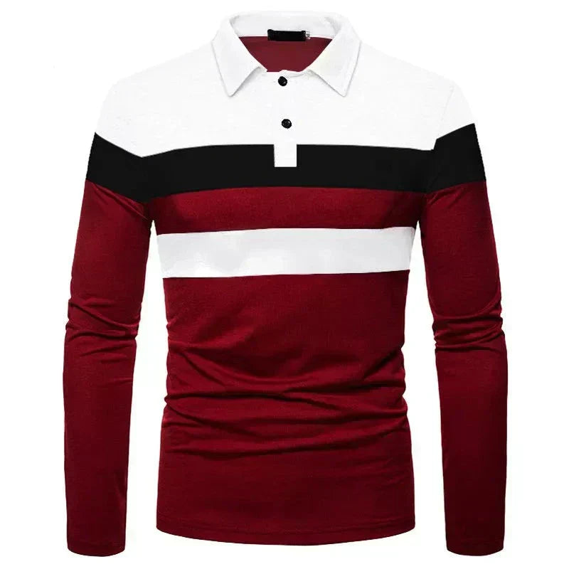 Men's Long Sleeve Polo Shirt Slingint Verno